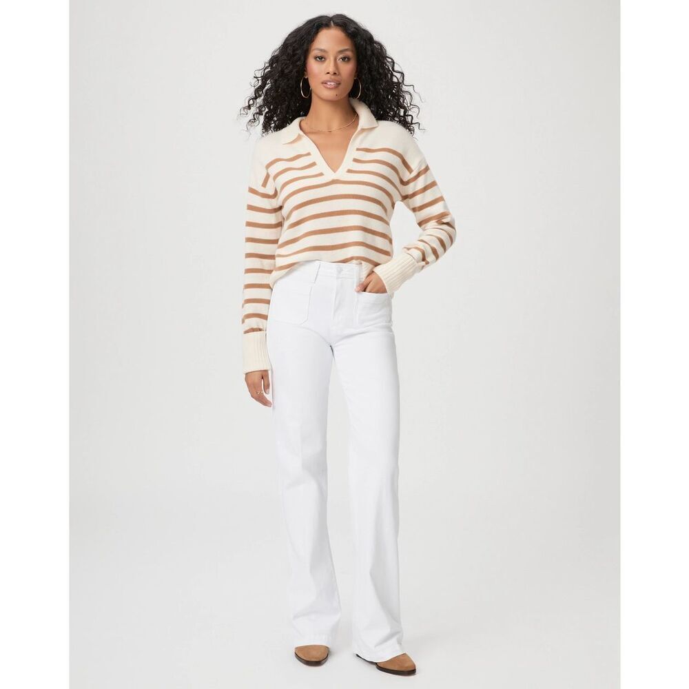 PAIGE White Flare & Wide Leg Jeans